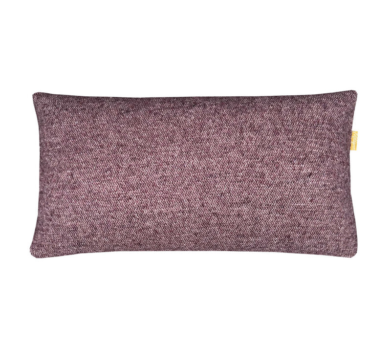 Rosewood double face recycled wool rectangle cushion