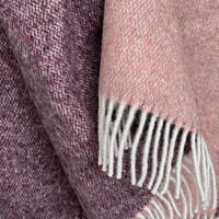 Rosewood double face recycled wool throw