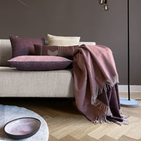 Rosewood double face recycled wool throw