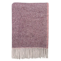 Rosewood double face recycled wool throw