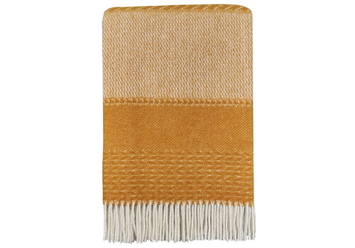 Uptown wool throw ocre