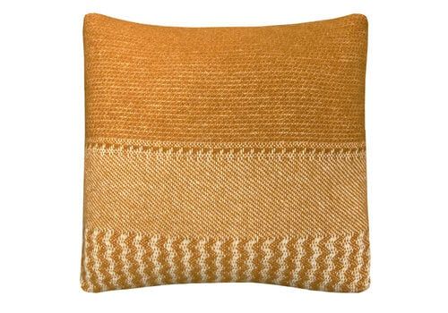 Uptown wool cushion ocre square