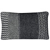 Uptown wool cushion black rectangle