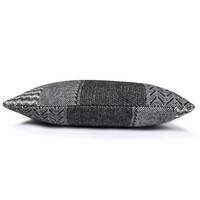 Uptown wool cushion black rectangle