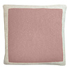 Solid knitted poster cushion pink