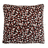 Primitive dot knitted cushion rusty brown