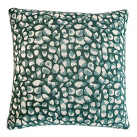 Primitive dot knitted cushion green