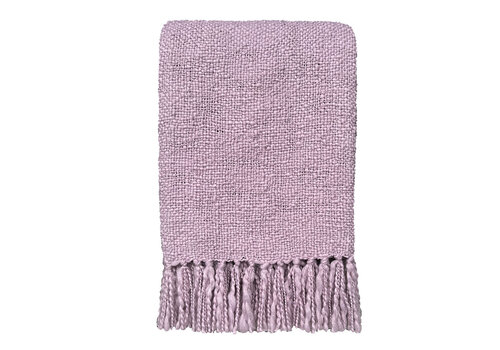 Orchid lilac 100% recycled throw