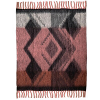 Zapotec soft black recycled throw