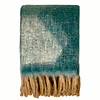 Zapotec soft green recycled throw