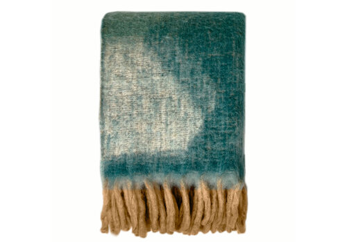 Zapotec soft green recycled throw