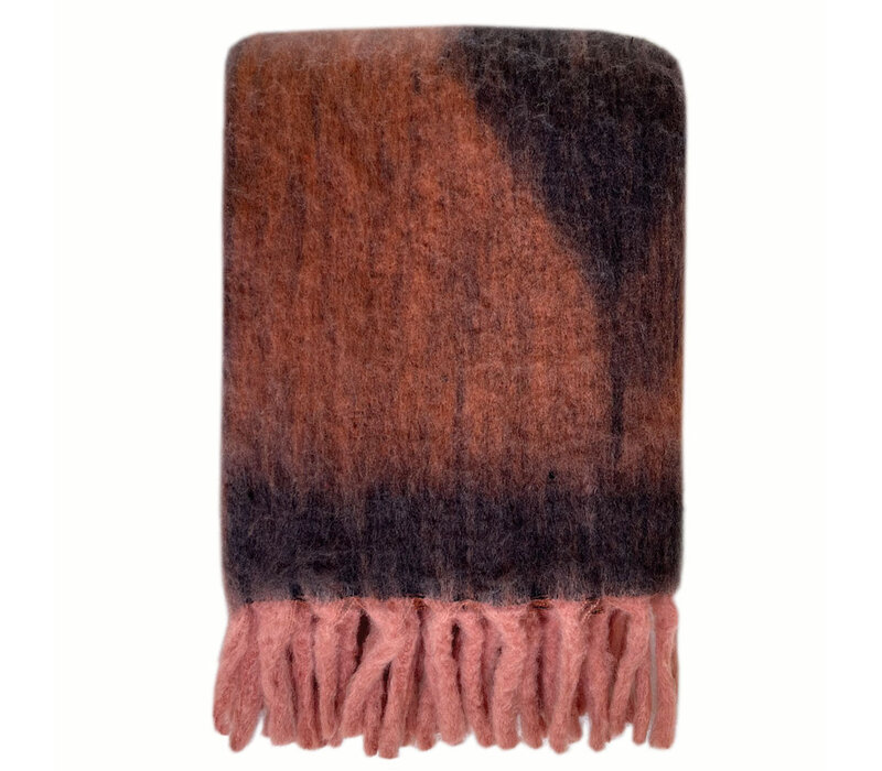 Zapotec soft black recycled throw