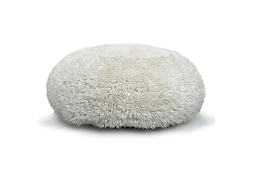 Eboya offwhite round poof large