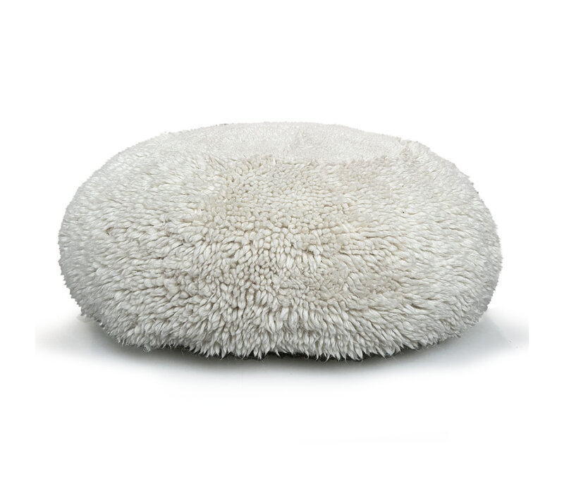 Eboya offwhite round poof large