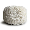 Eboya offwhite round pouf
