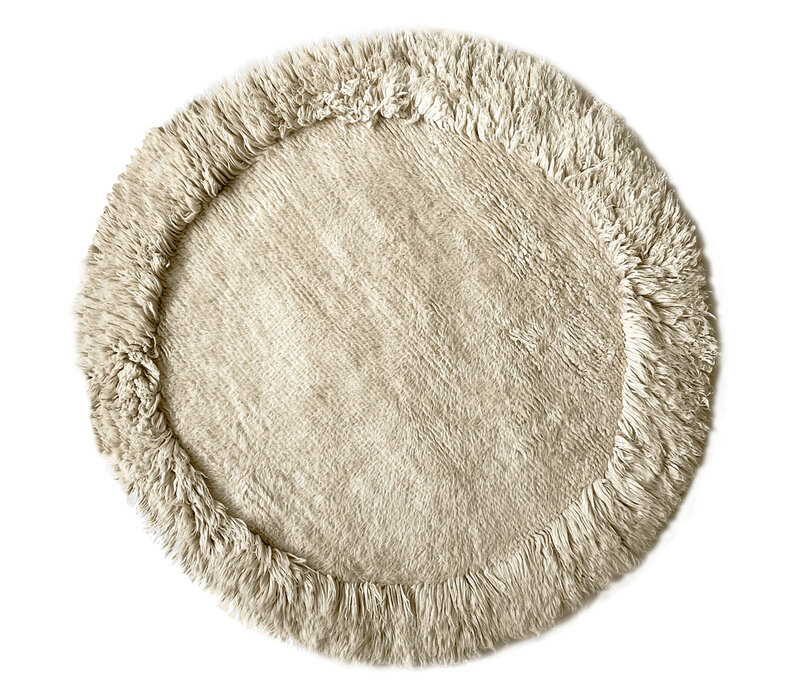 Eboya offwhite round rug