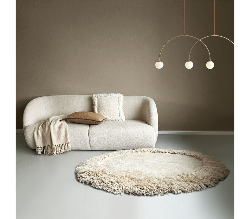 Eboya offwhite round rug