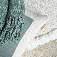 Solid knitted poster cushion sage green