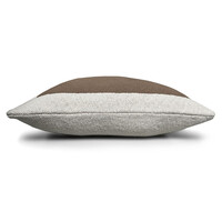 Solid knitted poster cushion rustic beige