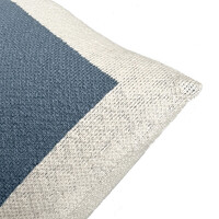 Solid knitted poster cushion fog blue