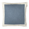 Solid knitted poster cushion fog blue