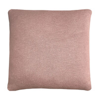 Sunset knitted cushion rusty brown