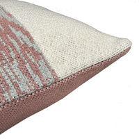 Sunset knitted cushion rusty brown