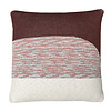 Sunset knitted cushion rusty brown