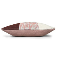 Sunset knitted cushion rusty brown