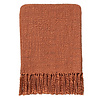 Spicy orange solid throw
