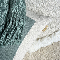 Sage green solid throw