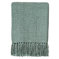 Sage green solid throw
