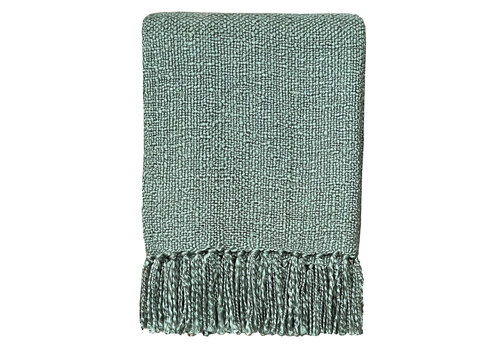 Sage green solid throw