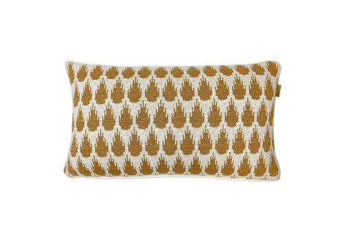 Botanic mini knitted cushion gold (NEW)