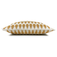 Botanic mini knitted cushion gold (NEW)