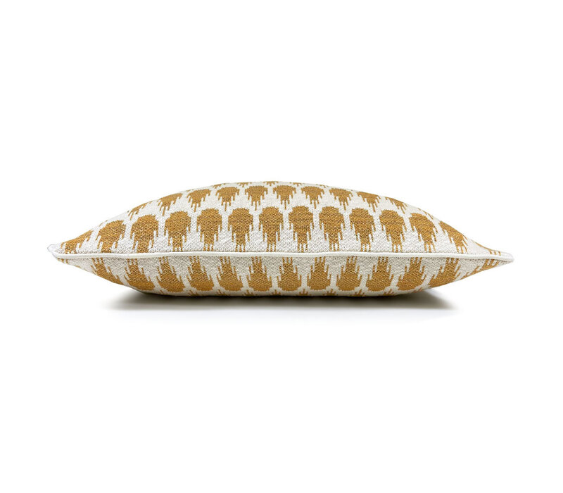 Botanic mini knitted cushion gold (NEW)