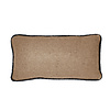 Beige structure recycled wool rectangle cushion (NEW)