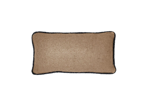 Beige structure recycled wool rectangle cushion (NEW)