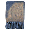 Zapotec soft blue recycled throw