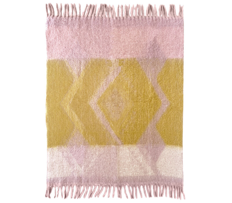 Zapotec soft lilac recycled throw