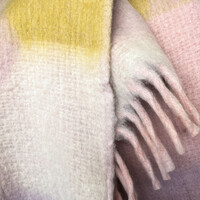 Zapotec soft lilac recycled throw