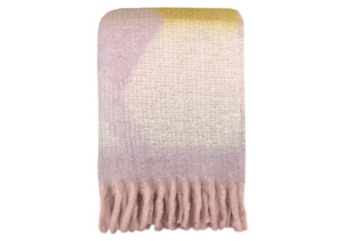 Zapotec soft lilac recycled throw