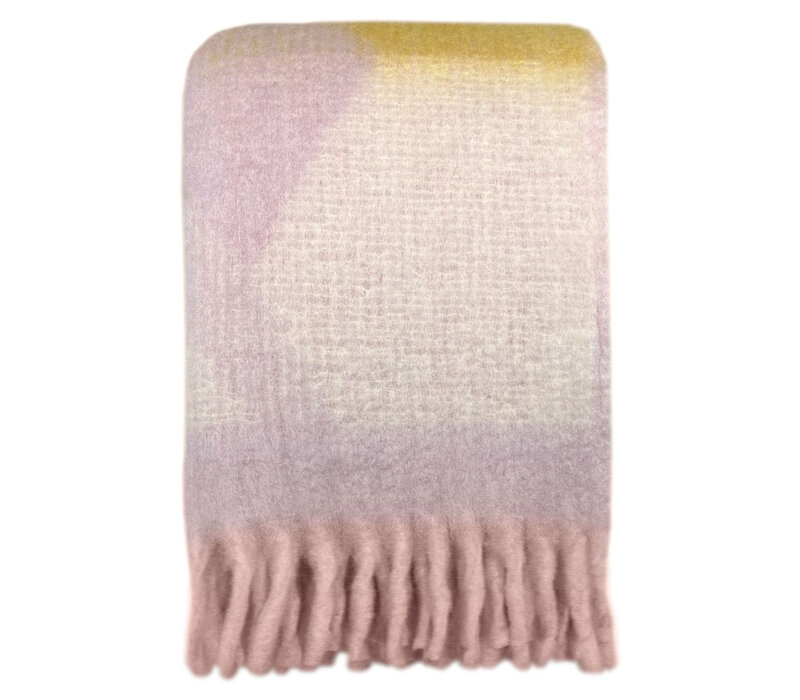Zapotec soft lilac recycled throw