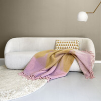 Zapotec soft lilac recycled throw
