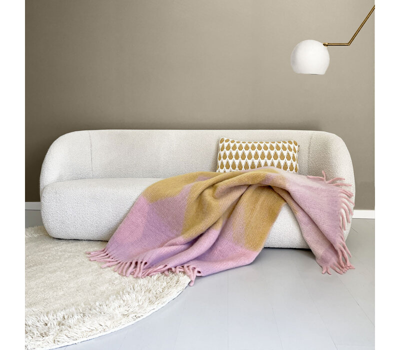 Zapotec soft lilac recycled throw