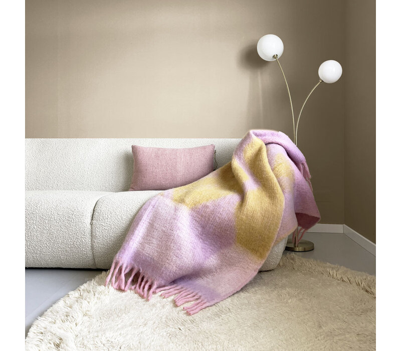 Zapotec soft lilac recycled throw