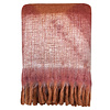 Zapotec soft spicy red recycled throw