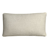 Beige double faced recycled wool rectangle cushion