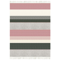 Festivity wool throw dawn pink