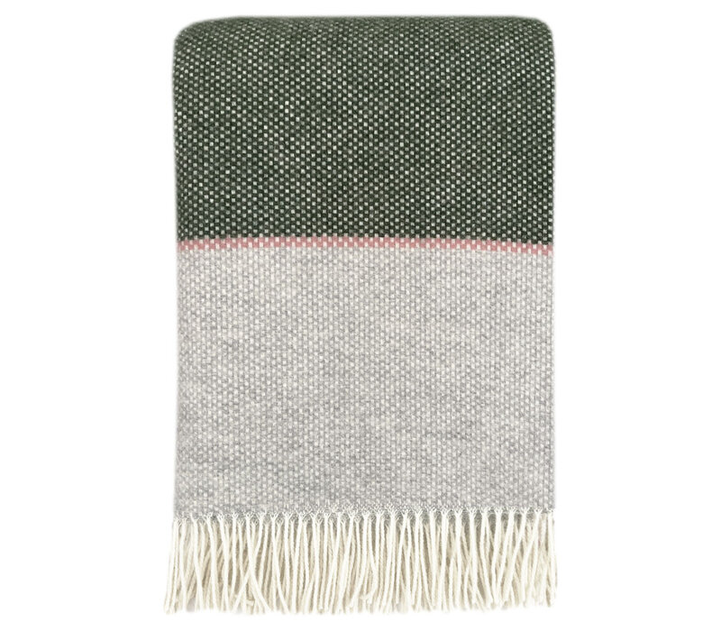 Festivity wool throw dawn pink